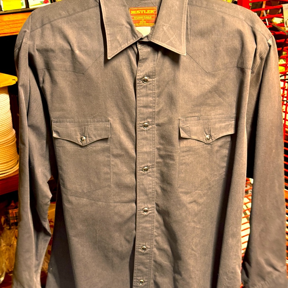Rustler Brown X-Long Tails Long-sleeved Shirt